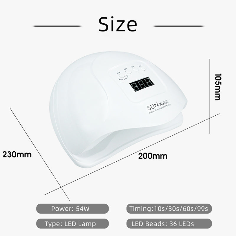 120W 45LEDS UV Nail Drying Lamp for Curing Gel Polish 45leds Professional Nail Dryers With Timer Auto Sensor Manicure Pedicure Tools