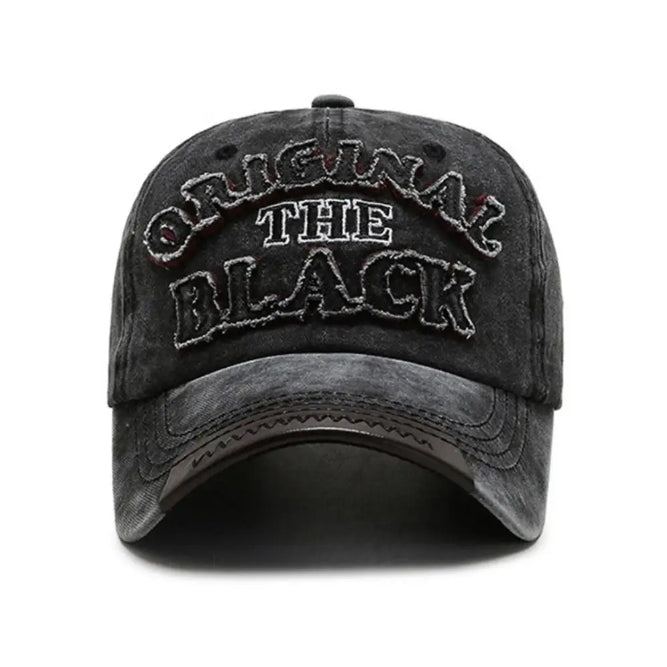 Unisex Vintage 3D Letter Embroidery Baseball Cap Men Women Cotton Adjustable Casual Hat Hip Hop Streetwear Sun Hats