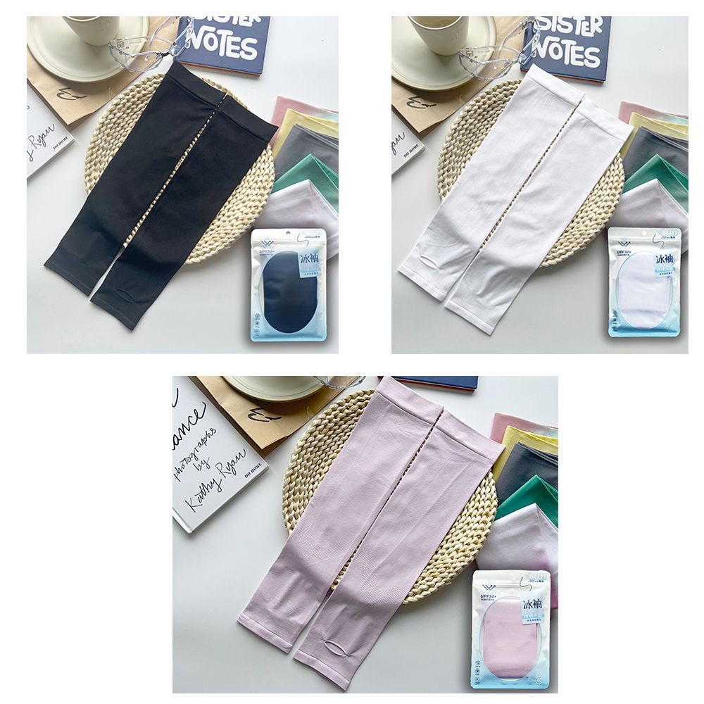 3 pairs in one combination Ice sleeves for summer sun protection, ice silk for UV protection, men's and women's fashion, outdoor driving and cycling sports