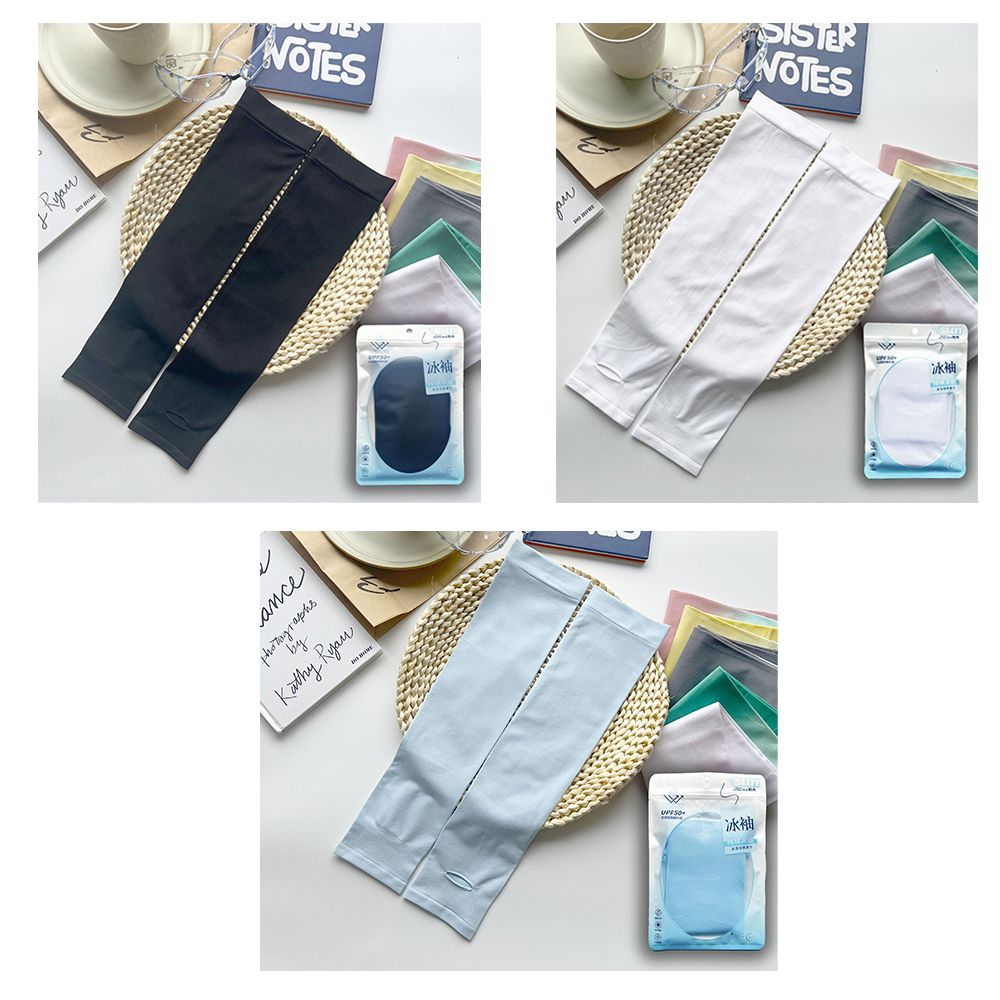 3 pairs in one combination Ice sleeves for summer sun protection, ice silk for UV protection, men's and women's fashion, outdoor driving and cycling sports