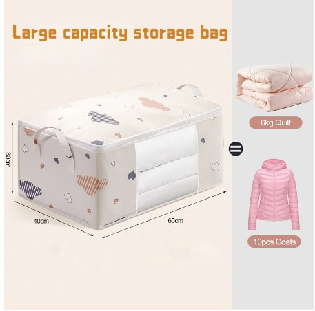 Moisture Dust Proof Organizer Quilt Clothes Storage Bag Big Capacity Duvet Blanket Sorting Bags