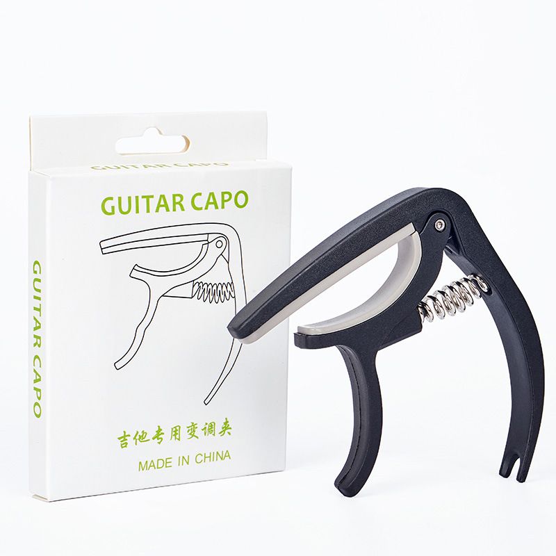 Premium Nylon Guitar Capo - Quick Change Clamp for Easy Tone Adjustment - Fits Acoustic, Classic, Electric Guitars and Ukuleles