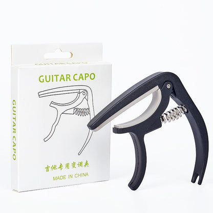 Premium Nylon Guitar Capo - Quick Change Clamp for Easy Tone Adjustment - Fits Acoustic, Classic, Electric Guitars and Ukuleles