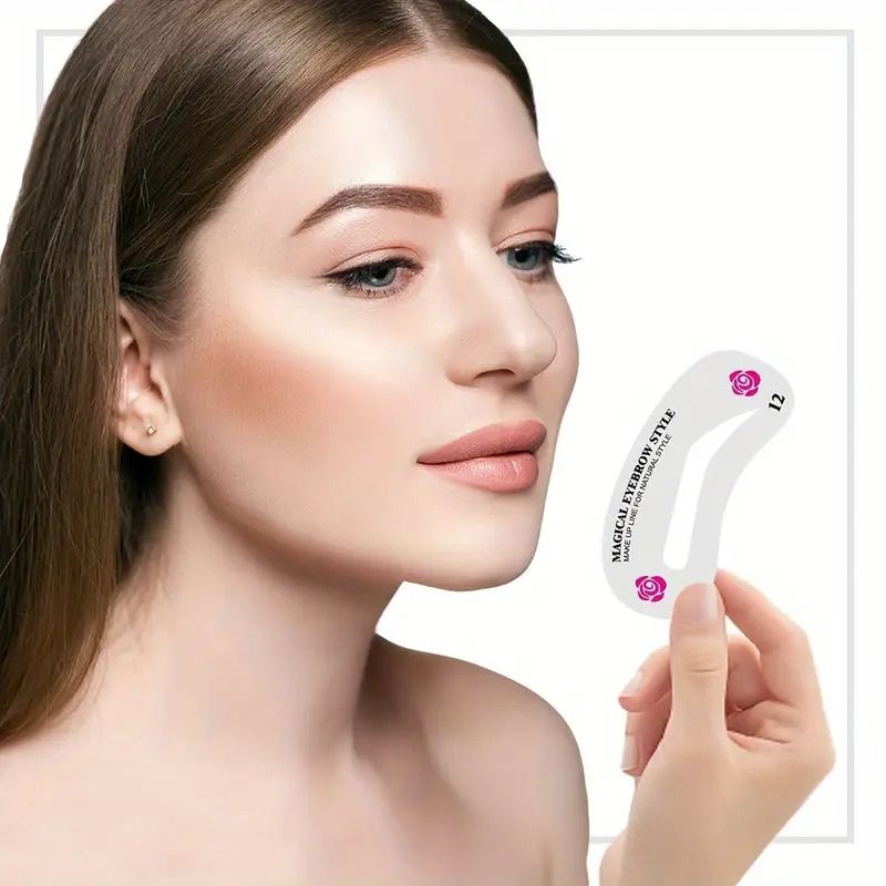 24pcs/set DIY Eyebrow Shaping Stencils - Grooming Kit For Women - Perfect For Beauty Modeling And Makeup Application