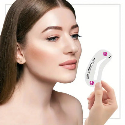 24pcs/set DIY Eyebrow Shaping Stencils - Grooming Kit For Women - Perfect For Beauty Modeling And Makeup Application