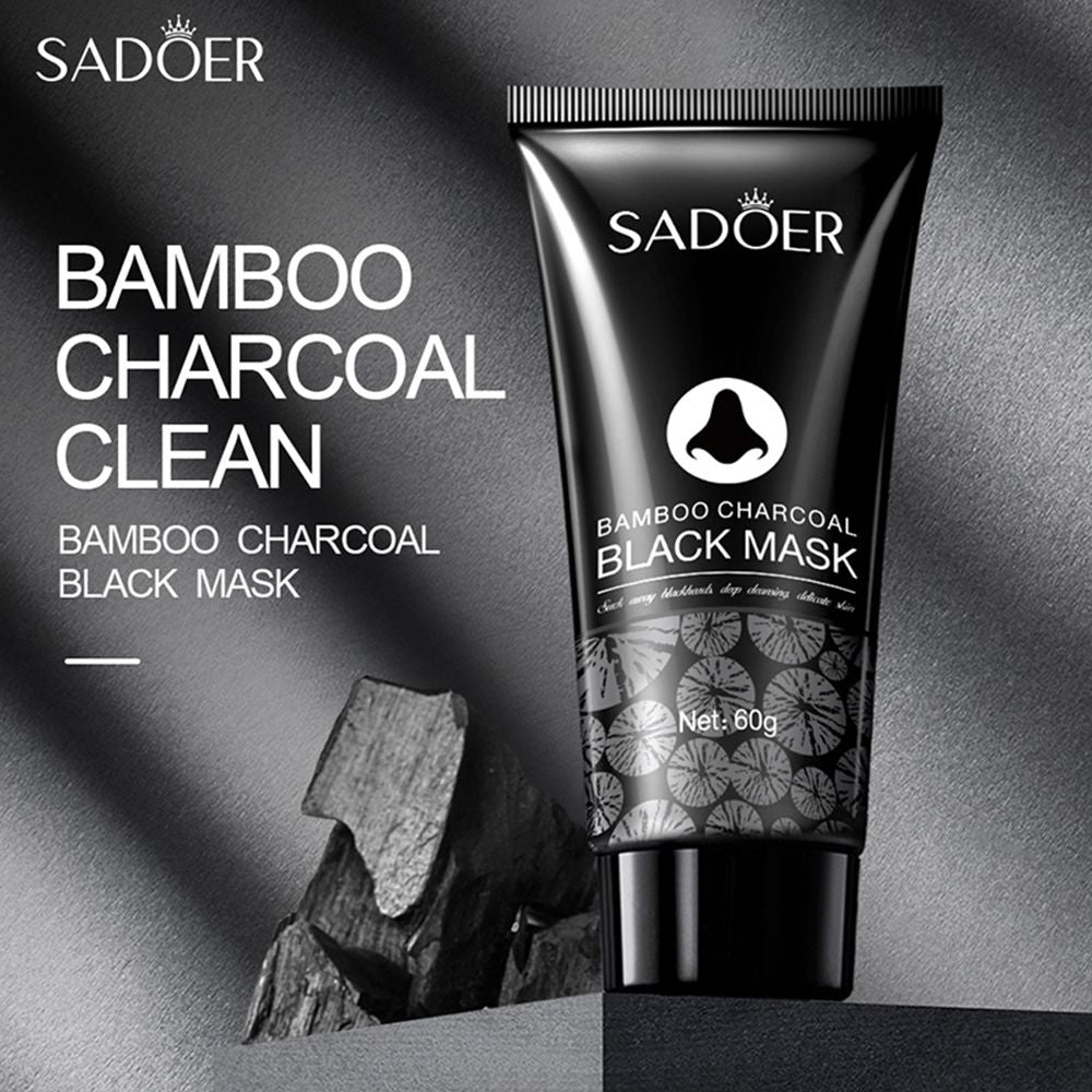 Bamboo Charcoal Blackhead Absorbing Nose Mask Stickers, SADOER T-zone Care Nose Stickers, 60g
