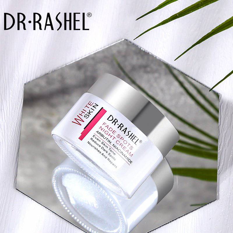 Dr Rashel Vitamin C Brightening & Anti-Aging Night Cream 50g - Niacinamide & Arbutin Hydrating Fade Spots Repair & Firming Overnight Skin Tone Even Dark Spot Reduction Face & Neck