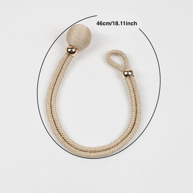 A Pair Adjustable Curtain Tiebacks Curtain Straps Light Luxury And Simple Tied With Ropes Tied With Gauze Curtains Fixed With Curtain Straps
