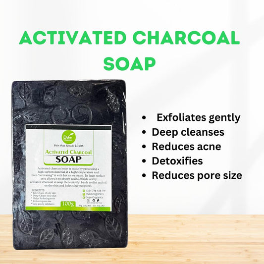Activated Charcoal Soap - Dvee Organics. Detoxifying Oily Skin Soap