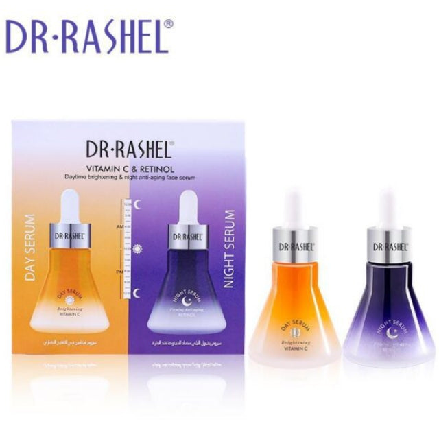 Dr. Rashel 2 in 1 Vitamin C & Retinol Face serum Day Brightening & Night Anti-aging Facial Serum