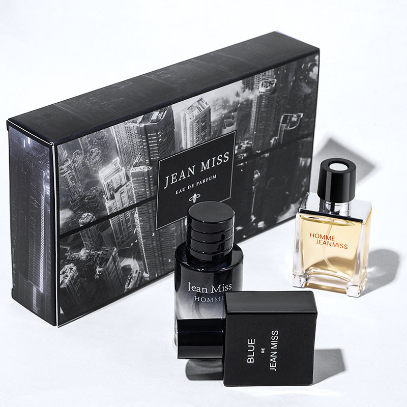 30ml*3 Bottles Men's Perfume Set Cologne Gift Set Refreshing Fruity Notes Long Lasting Fragrance For Dating and Daily Life