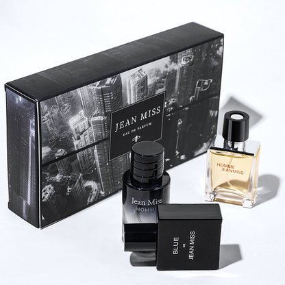30ml*3 Bottles Men's Perfume Set Cologne Gift Set Refreshing Fruity Notes Long Lasting Fragrance For Dating and Daily Life