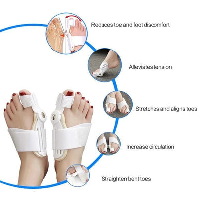Orthopedic Bunion Corrector 1 PCS Hallux Valgus Brace Splint Pads Bunion Big Toe Separators Straightener Universal for Left and Right Feet