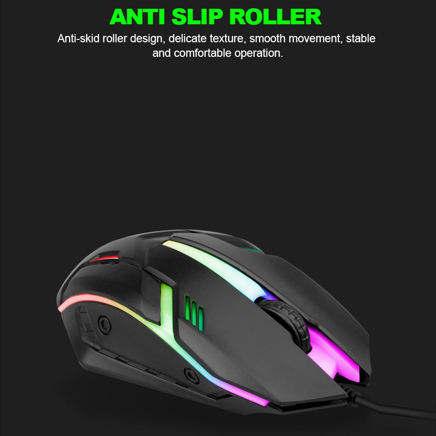 2in1 Luminous keyboard and mouse set Mouse Combos Mechanical feel e-sports gaming mouse keyboard set