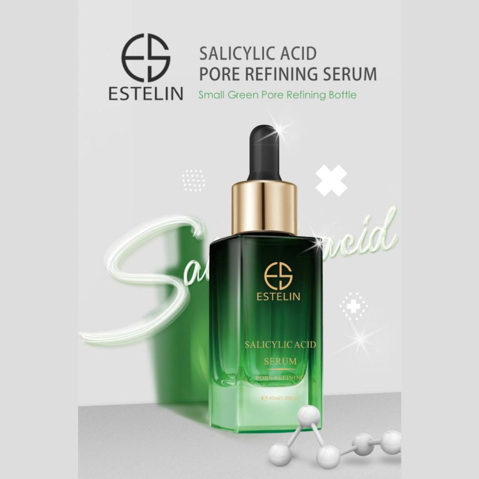 Estelin Salicylic Acid Serum Pore Refining Tighten and refine Balance Oil Secretion Better Skin Texture