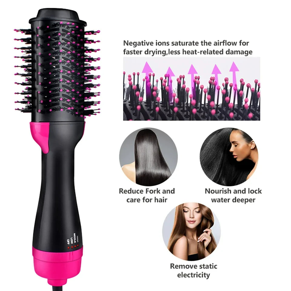 3 in 1 Hair Dryer Hot Comb Hair Brush Volumizer Hair Straightener Hot Air Curling Brushes Hair Styling Tools