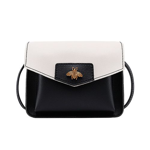 Fashion Mini Small Bee Sequined Handbag Small Bag Mobile Phone Bag Shoulder Bag key bag