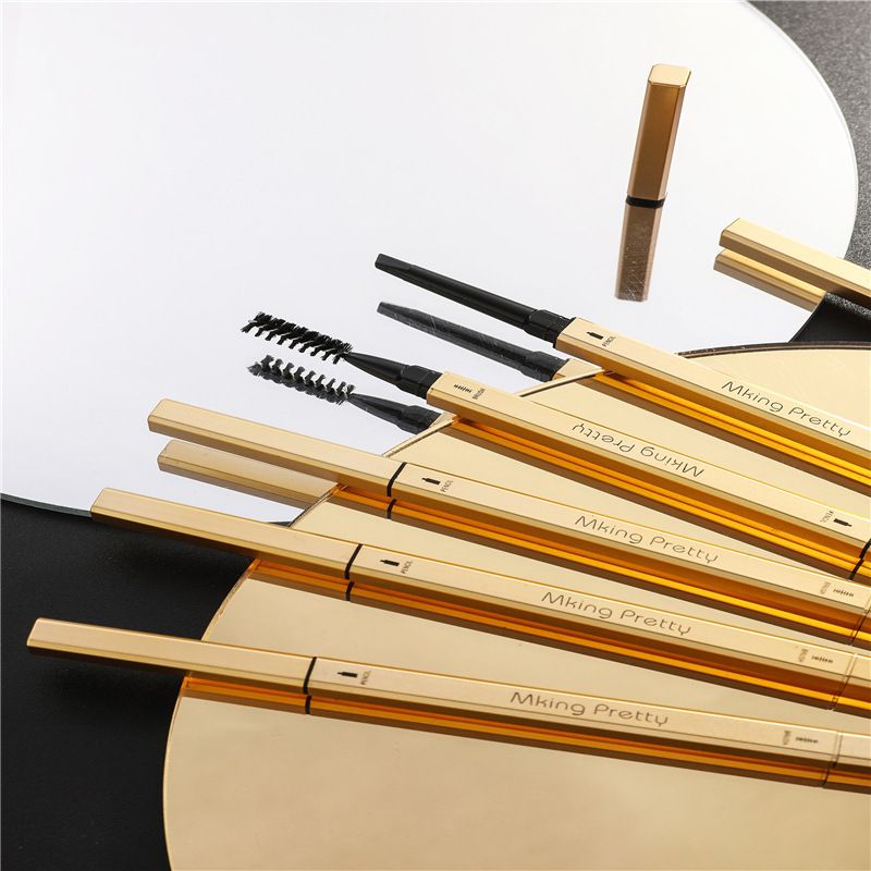 Double Head Eyebrow Pencil Super Fine Natural Long Lasting Waterproof Professional Brow Pen Eye Makeup Tattoo Eyebrow Pencil Brow Tattoo Pen Paint Makeup Eyebrows