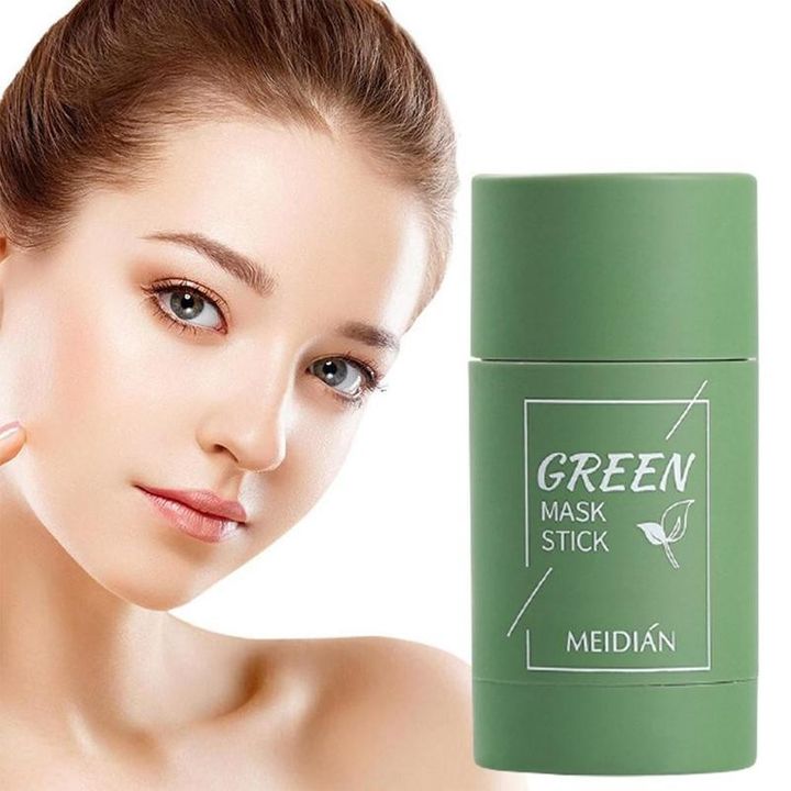 Green Tea Oil Control Solid Cleansing Mask Clean Blackhead Moisturizing Skin Care