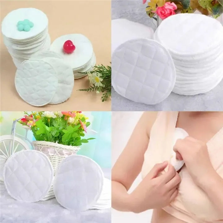 12pcs Reusable Nursing Breast Pads Washable Soft Absorbent Baby Breastfeeding Waterproof Breast Pads