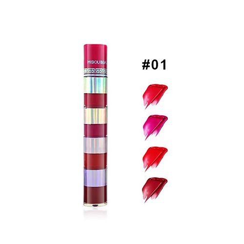 5 In 1 Lipstick, Five Color Matte Waterproof Velvet Long Lasting Lipstick, Creamy Texture Ladies Gift Valentine's Day Gifts