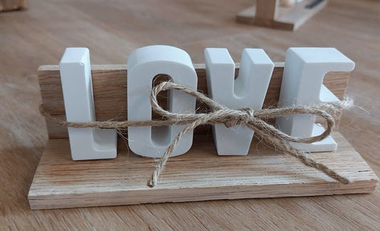 Decorative Rustic "LOVE " sign decor LOVE Letters -For your loved ones - Bedroom/living room /work space Home Decoration - as shown in photo