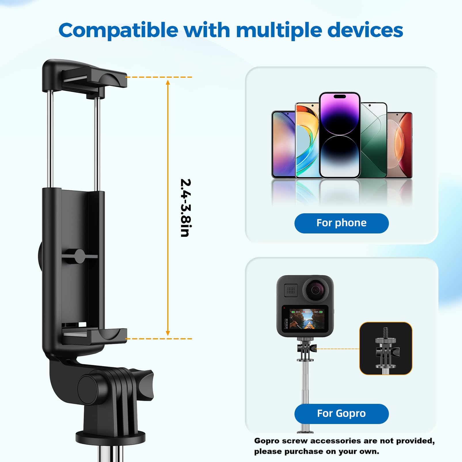 PAFEL R1/R1S Bluetooth selfie stick 3in1 phones tripod stand fill light telescopic selfie stick wireless remote control tripod Bluetooth live streaming mobile phone stands
