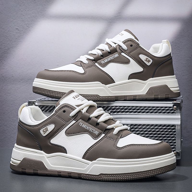 Sneakers Casual Plank Shoes Light Men Breathable Non-slip Trend New Men's Shoes Brown