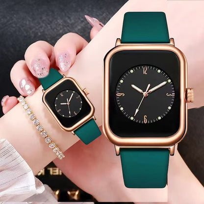 Simple mesh belt quartz women's watch fashion watch Sports Watch Quartz watch Men's Watch Trendy Night Light Watch Square watch Men's Watch