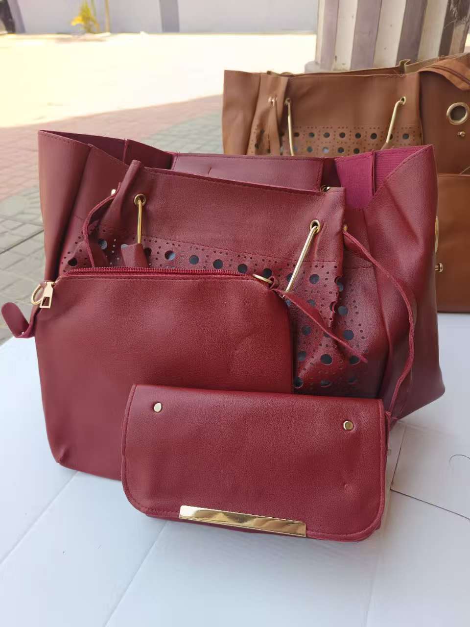 3 PIECES Ladies Shoulder Casual Bag girl Handbags for Ladies Tote Bags Crossbody Bags for Women Fashion Female Handle Shoulder Shoulder Bag Fast delivery within 1-5 days