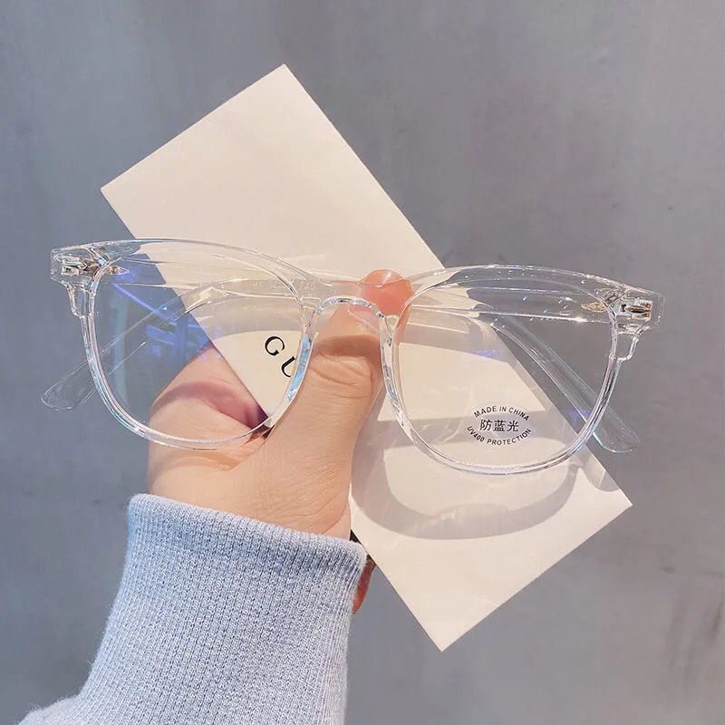Blue light and radiation resistant eyeglass frame for female Korean version, trendy myopia can be matched with mesh red eye protectors, flat lenses for male