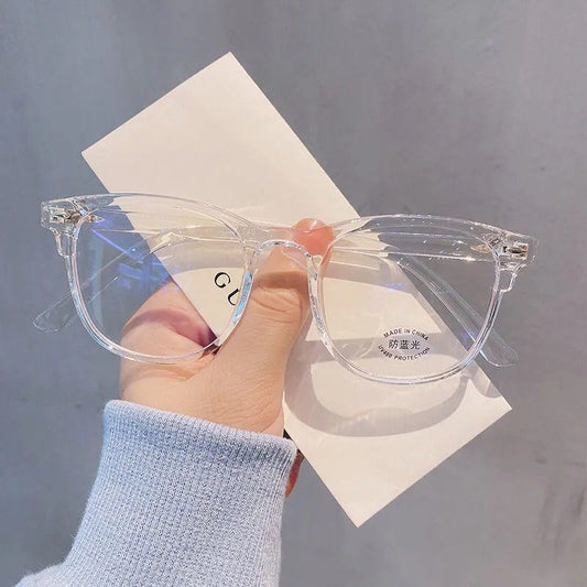 Blue light and radiation resistant eyeglass frame for female Korean version, trendy myopia can be matched with mesh red eye protectors, flat lenses for male