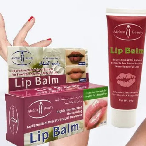 Lip Balm For Smoother Dry Chapped Lips With Natural Extracts Moisturizing and Emollient Gloss Base - Aichun Beauty