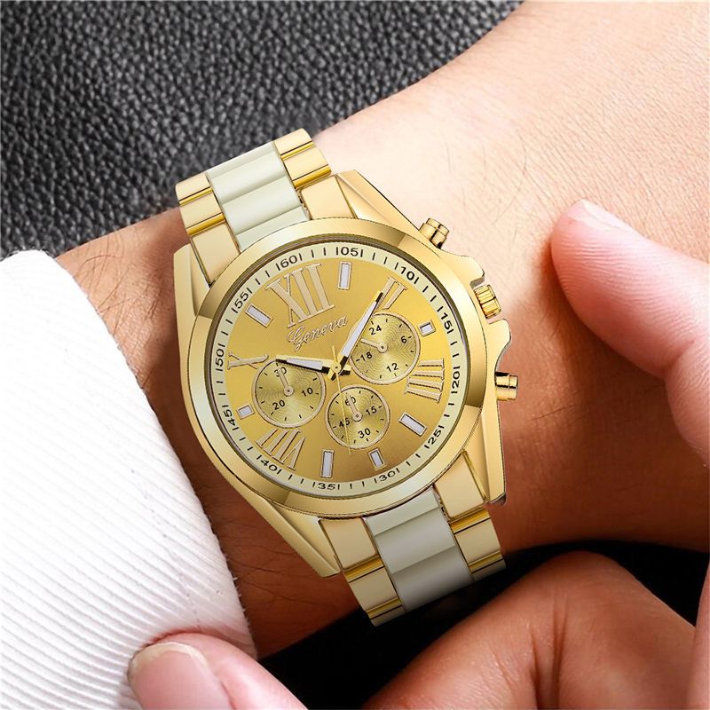 Men Watches Top Luxury Brand Fashion Men Quartz Watches Large Dial Gold Steel Business Male Watches Casual Fashion Men Wristwatch