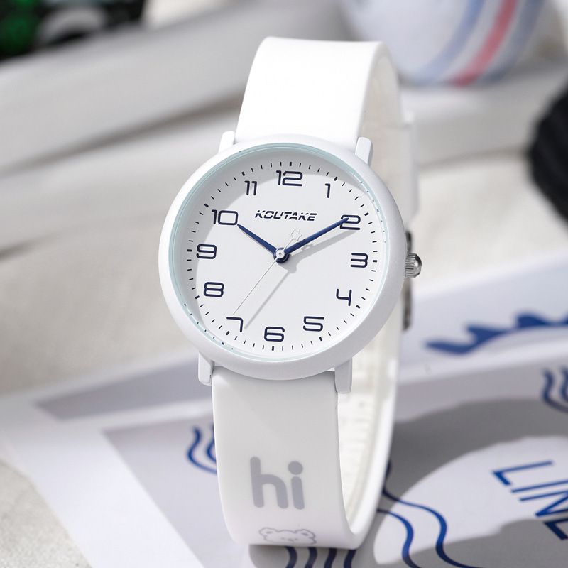 Cute candy silicone sports quart watch personality men and women the collegiate style neutral watch student watch