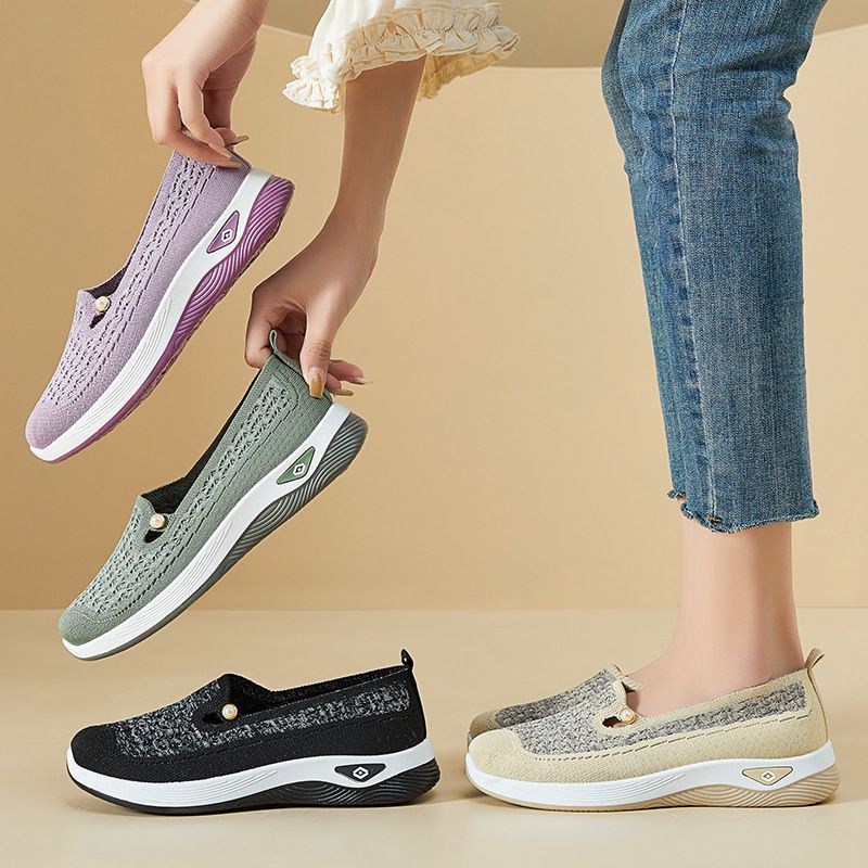 Women's Shoes Flats Loafers Versatile Spring New Shoes Cloth Shoes Shallow Mouth Lightweight Shoes Fashion Shoes