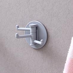 ZHJH 10Pcs of Self Adhesive Kitchen Wall Door Hook Key Holder Rack Towel Hanger Bathroom Rack Hooks Aluminum Multi-Purpose Storage Hooks