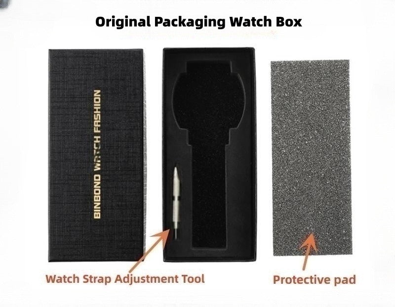 BINBOND Men Watches Top Brand Men's Watches Fashion Personality Large Dial Quartz Business Watches Style Locomotive Concept Watch Aggressive Technology Male Wrist Watch