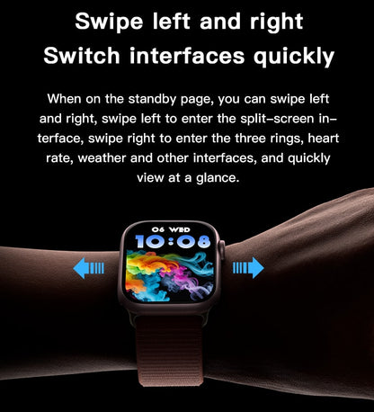 New T Watch X Smartwatch Bluetooth Call Smart Watches Two Straps Health Monitor Fitness Bracelet Scroll Button Smart Band For Smart Phones