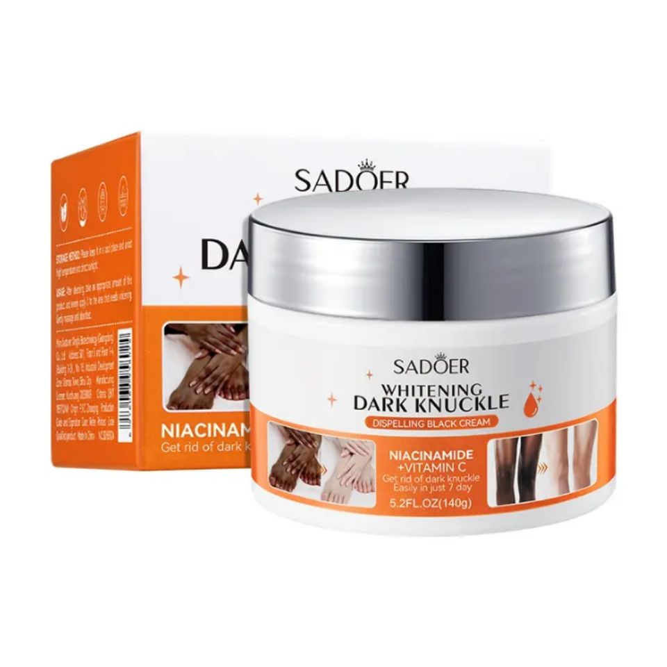 Sadoer Dark Knuckle Whitening Cream Skin Body Bleaching For Dark Knees and Elbows,Moisturizing Strong Joint Whitening Cream for Clavicle,Neck,Niacinamide Vitamin C Dark Spot Corrector Remover