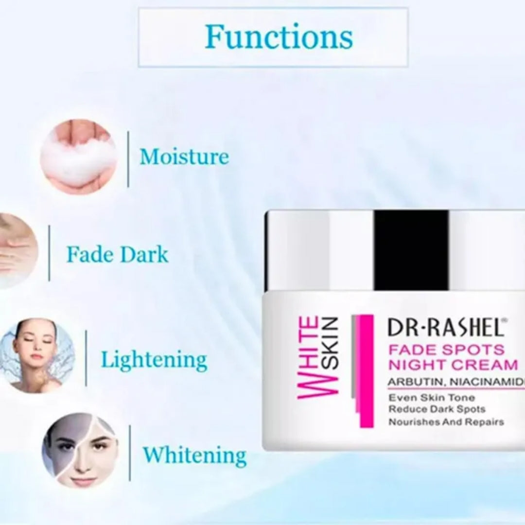 Dr. Rashel White Skin Fade Spots Night Cream Arbutin Niacinamide