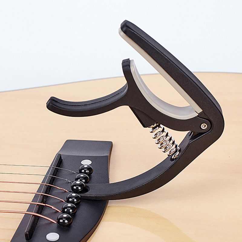 Premium Nylon Guitar Capo - Quick Change Clamp for Easy Tone Adjustment - Fits Acoustic, Classic, Electric Guitars and Ukuleles
