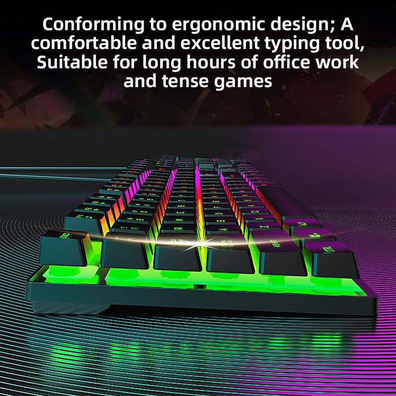 RichRipple Keyboard & Mouse Combos Backlit Gaming Keyboard And Mouse Rubber Russian Wired Keyboard Suitable For Gamers