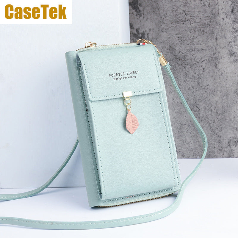 New Arrival Wallet phone bag PU leather purse small sling bag ladies fashion crossbody shoulder bag Casetek handbags