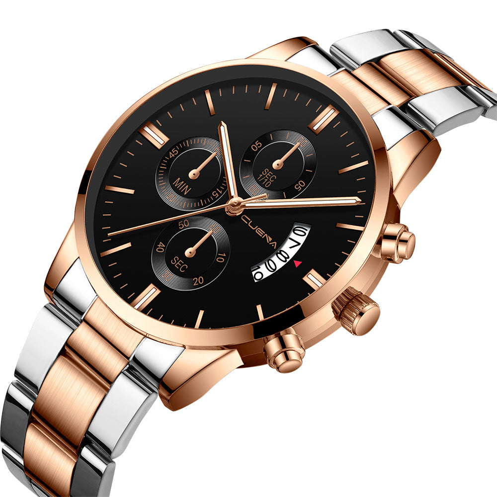 Men Watch Date Stainless Steel Male Watches Quartz WristWatch Wrist Waterproof Watch Valentines Gift Fashion Luxury Mens Watches With Date