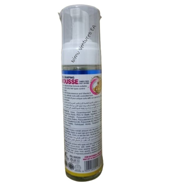 ROUSHUN Mousse Curl Shaping Control Frizz Foam Wrap Set Mousse Define Restore Bounce Curls No Frizz Restore Wig Curls - with Vitamin E Honey Protein Enriched