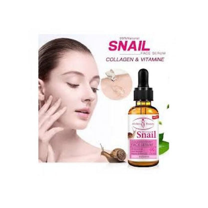 Aichun Beauty Snail 99% Vitamin E + Collagen Face Serum - Anti Wrinkle, Whitening, Moisturizing, Repair, Firming Skin Care