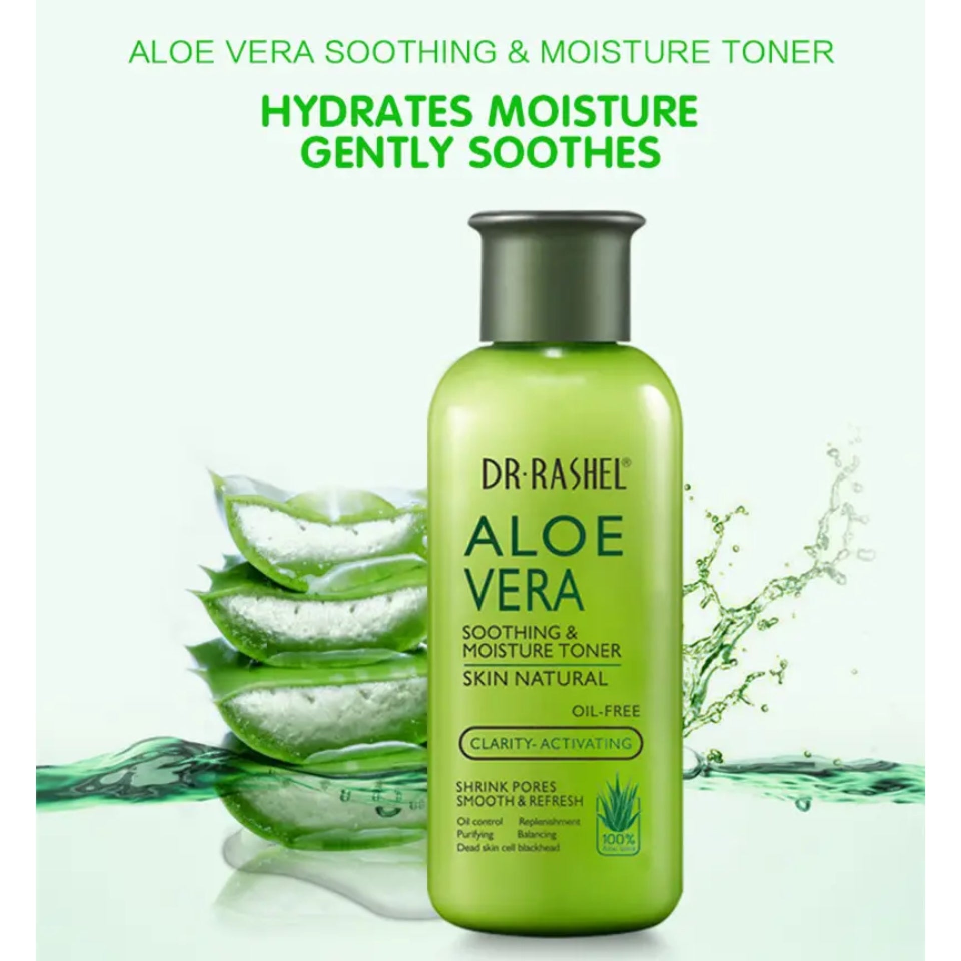 Dr. Rashel Aloe Vera Natural Skin Soothing & Moisture Toner - Shrinking pores Purifying Oil Control Balancing