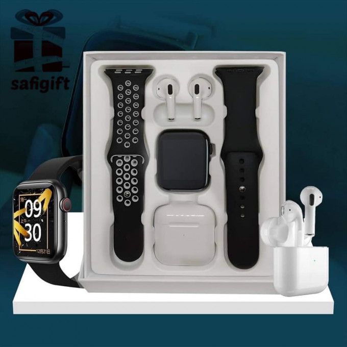 RichRipple 2 in 1 T55 Pro Max Smart Watch TWS Earphone in One Double Strap BT Call Smart Watches Reloj 1.44 Inch Screen T55 Pro Max SmartWatches