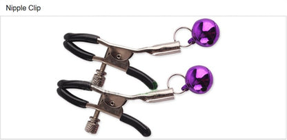 HW Adjustable Nipple Clamp and Clip Entertainment Bell Comfortable to wear,Sex toys SM Massage Tools adult women